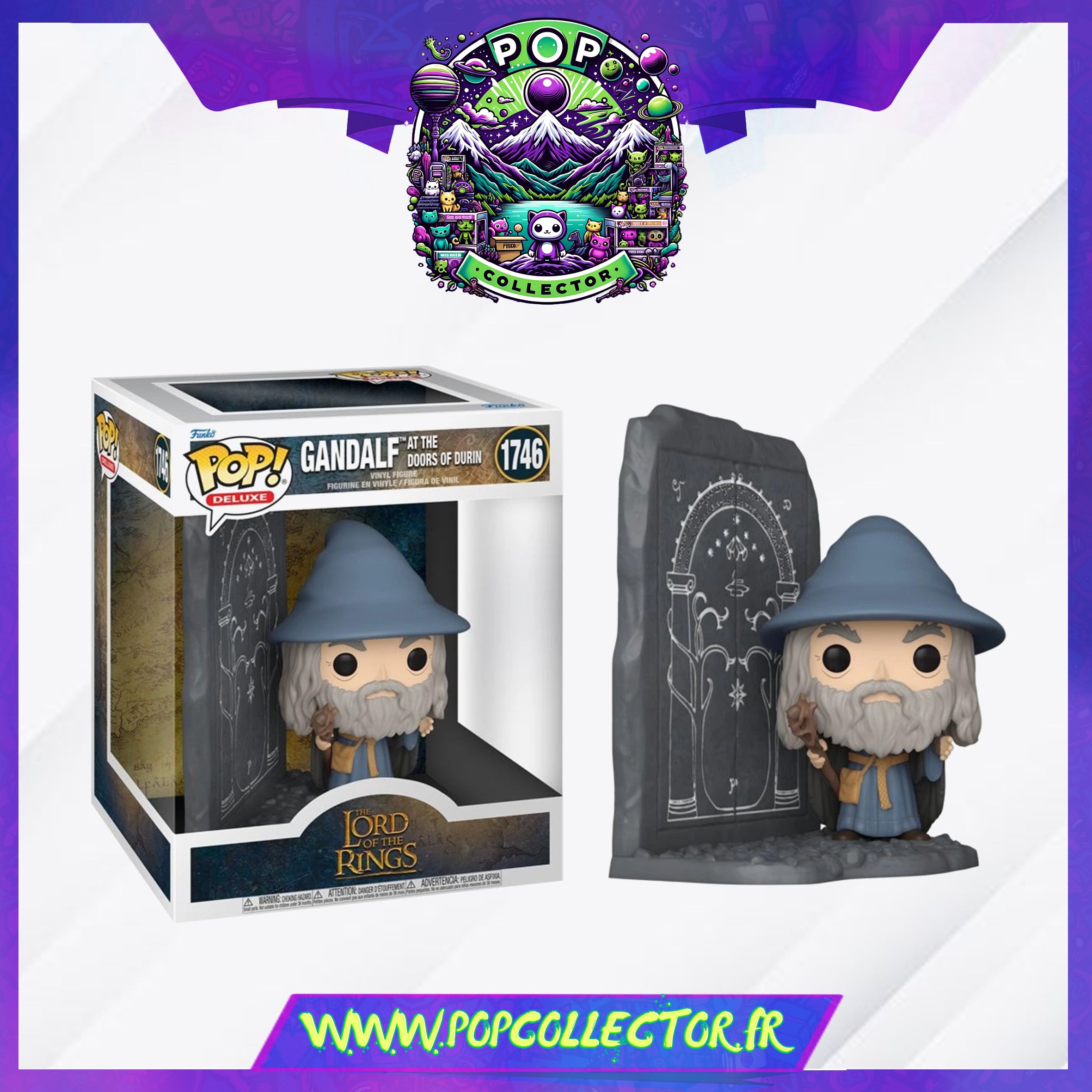 Funko Pop Lord Of The Rings 1746 Gandalf with Doors of Durin – Pop