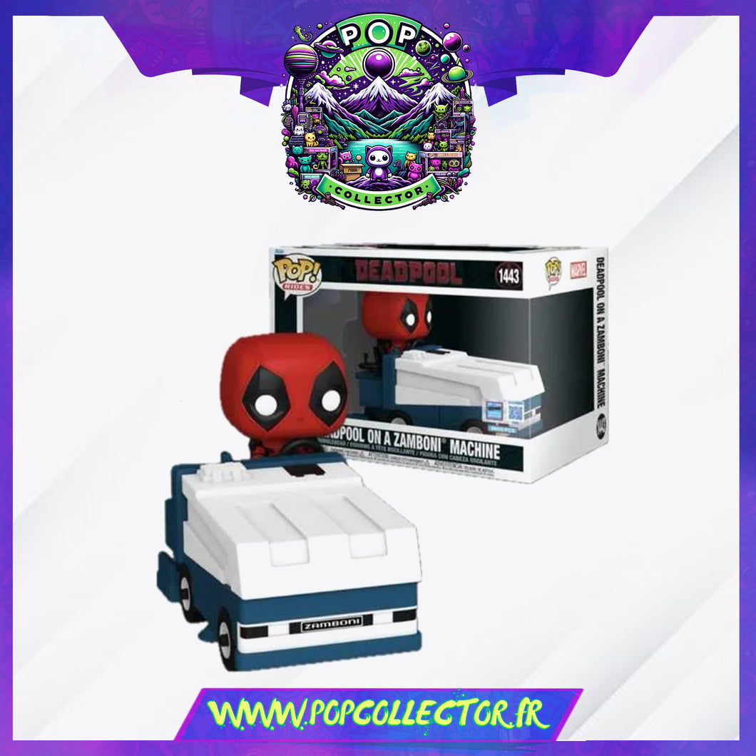 Funko Pop Marvel 1443 Deadpool On Zamboni Machine