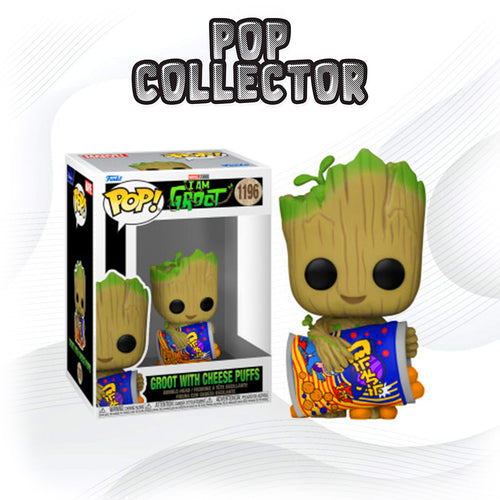 Funko Pop  Guardians Of The Galaxy 1196 Groot With Cheese Puffs