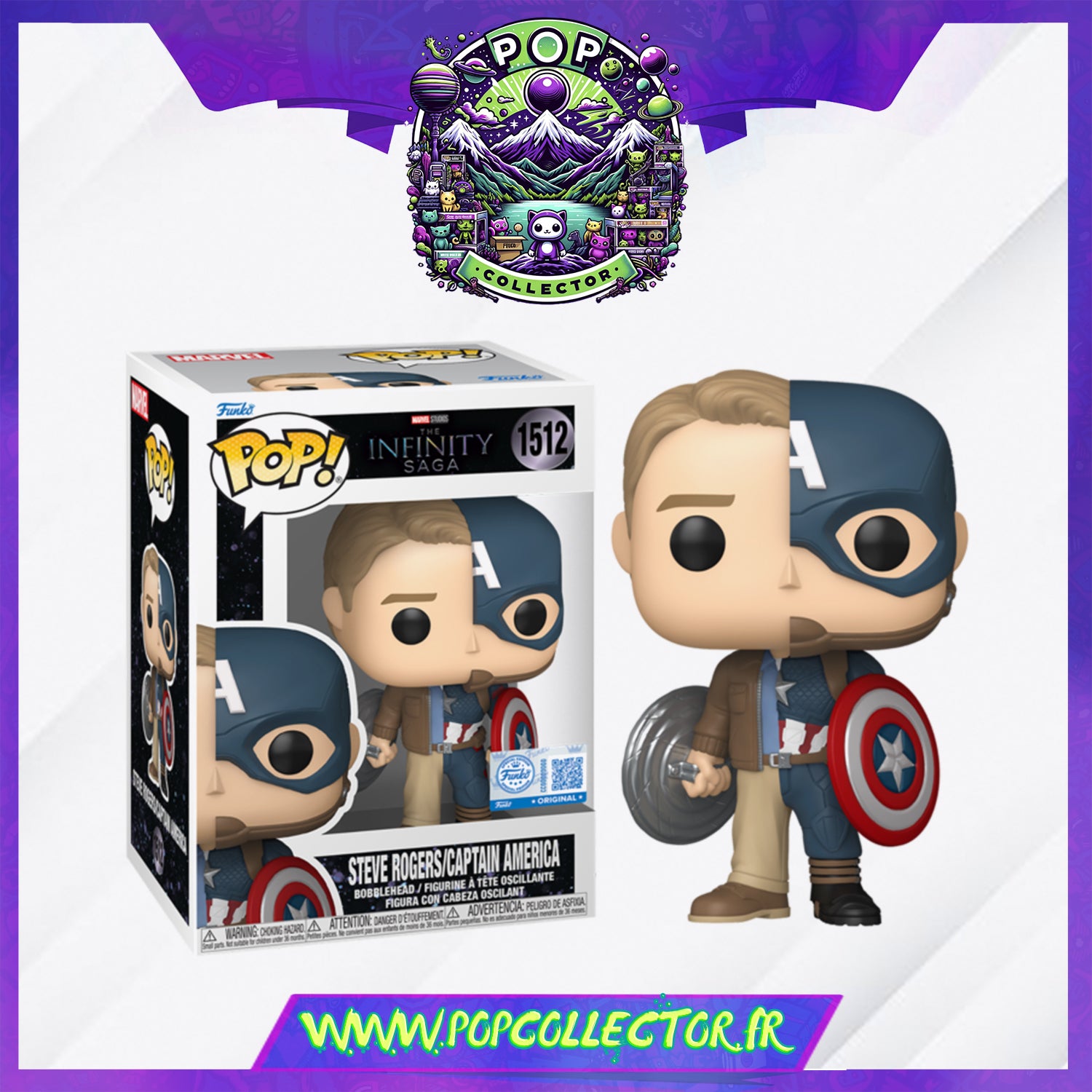 Funko Pop Marvel 1512 Steve Rogers Captain America – Pop Collector