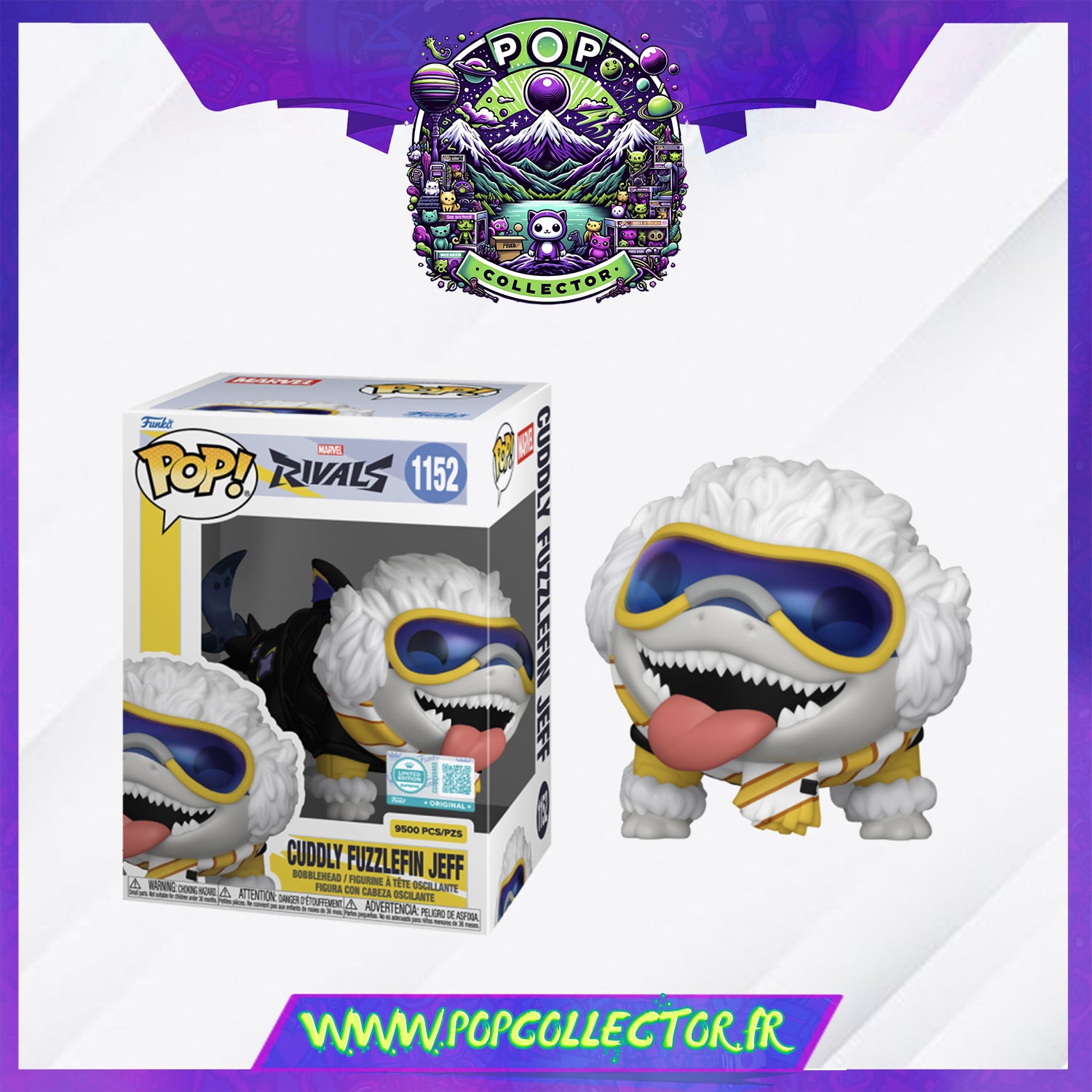 Funko Pop Marvel Rivals 1152 Cuddly Fuzzlefin Jeff Limited 9500
