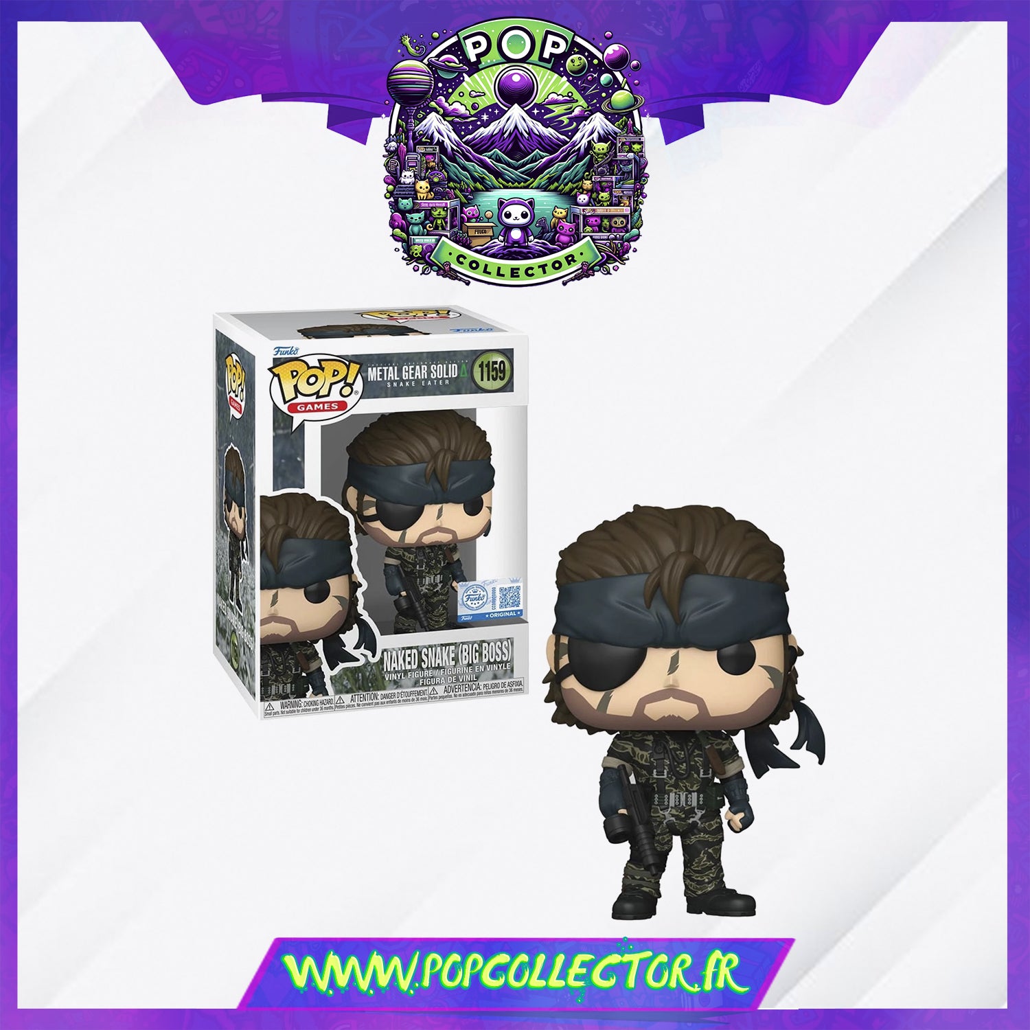 Funko Pop Metal Gear Solid 1159 Naked Snake Big Boss – Pop Collector / Magasin Funko Pop & Loungefly