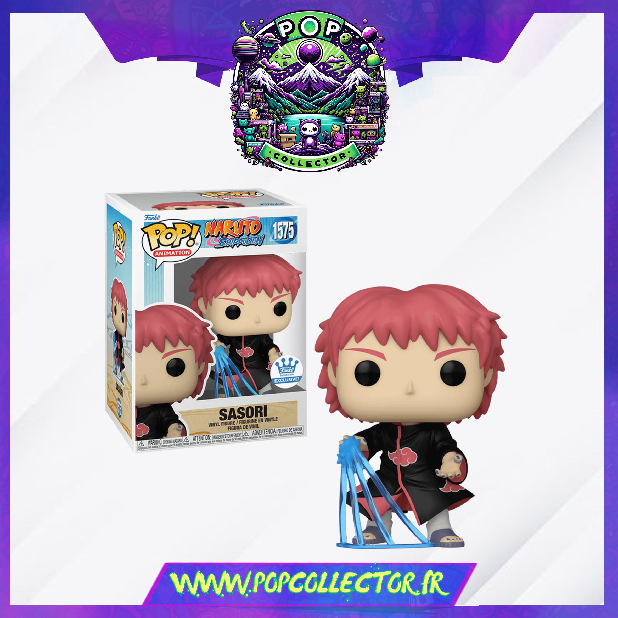 Figurine Funko Pop Naruto Shippuden – Sasori #1575 – édition Exclusive – Neuve