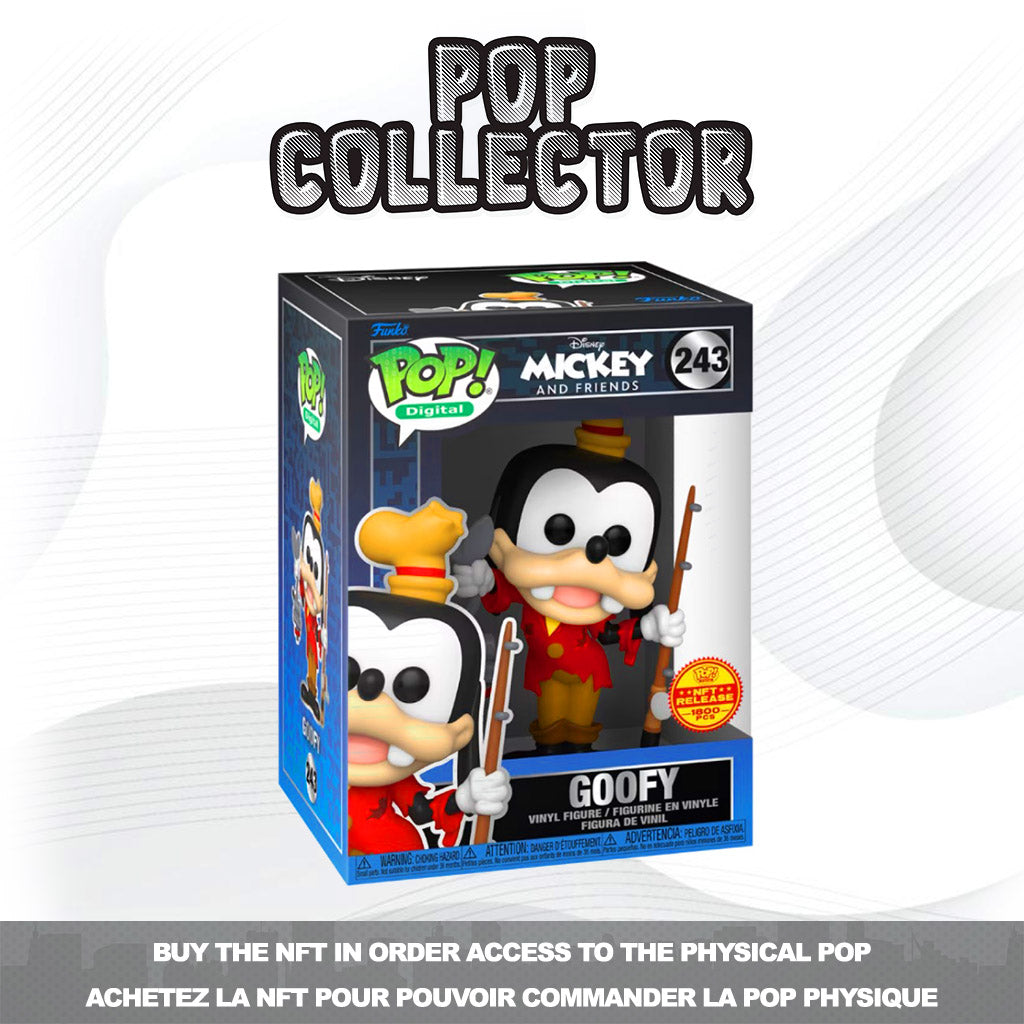 Funko Pop NFT Mickey & Friends  - 243 Goofy - 1800 Pieces