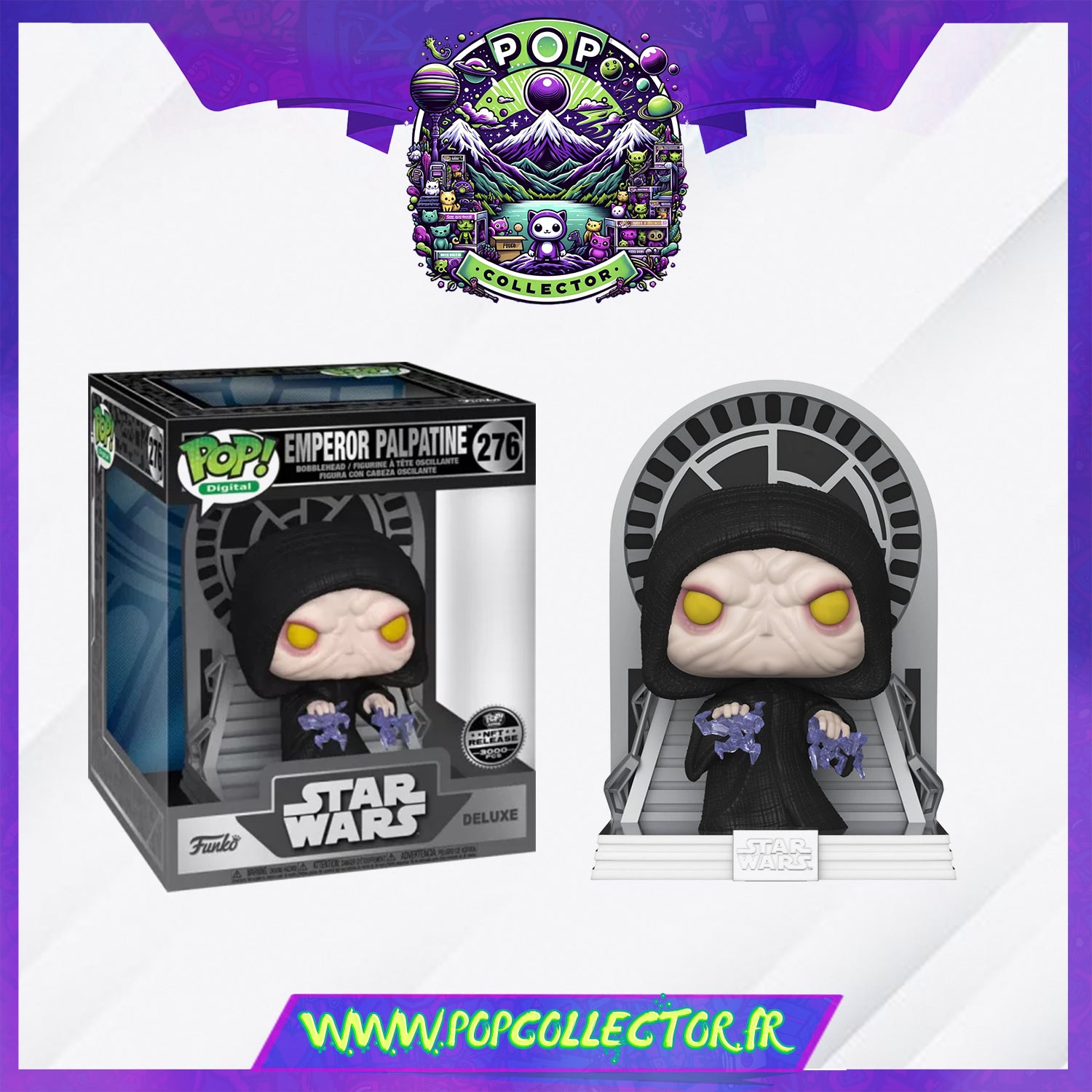 Funko Pop NFT Star Wars - 276 Emperor Palpatine - 3000 Pieces 