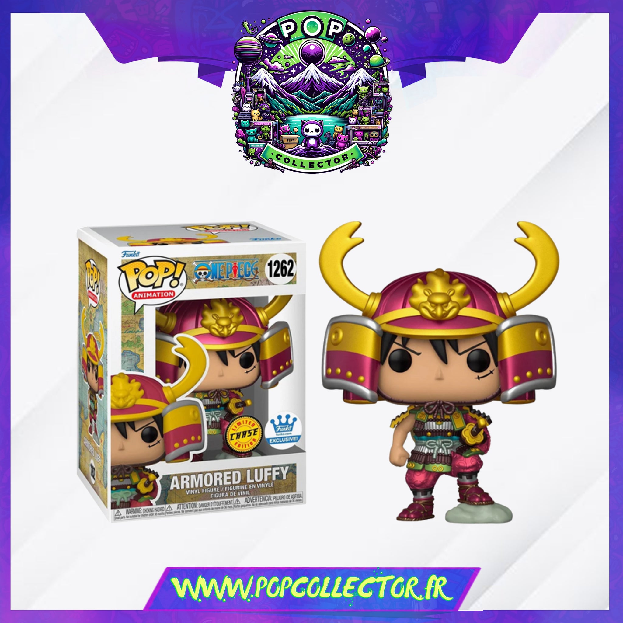 Funko Pop One Piece 1262 Armored Luffy Chase - Main Image
