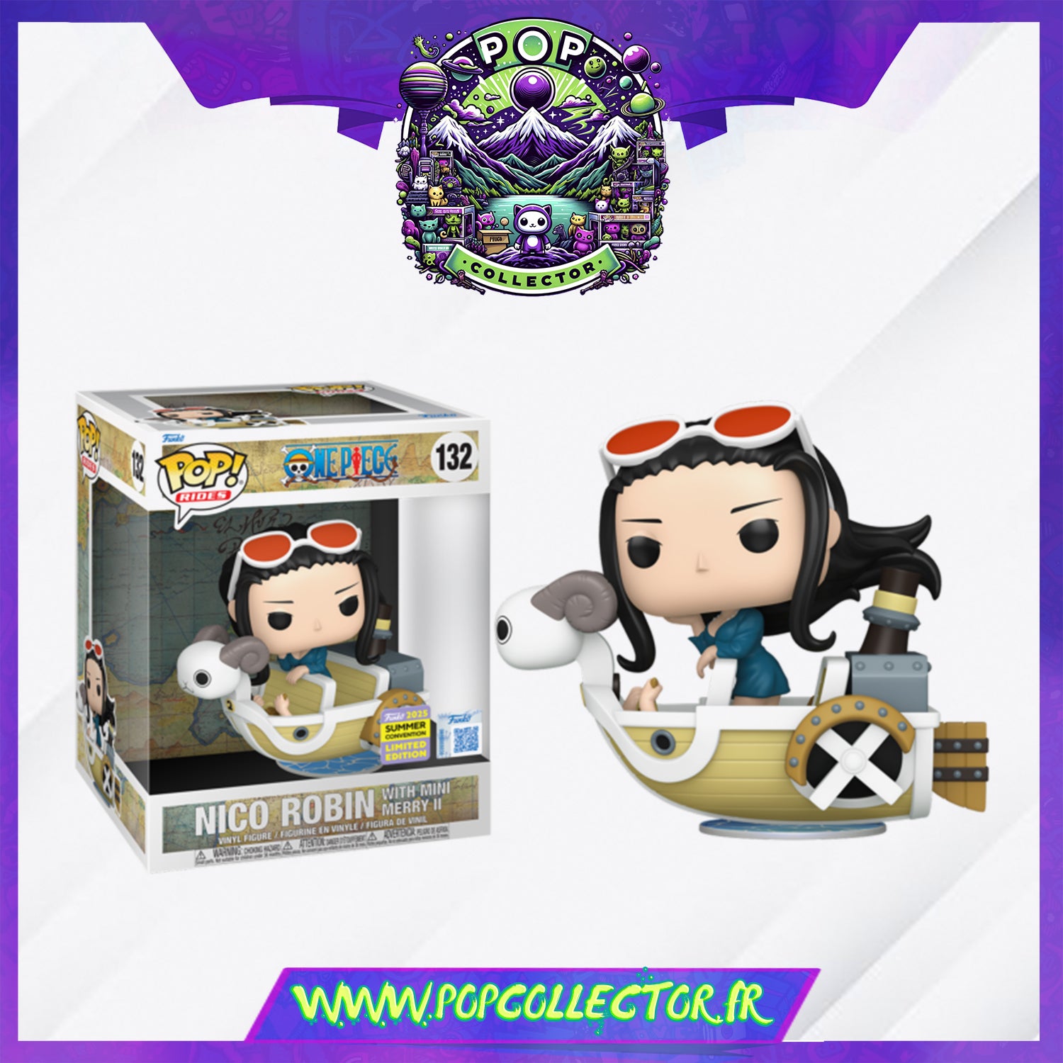 Funko Pop One Piece 132 Nico Robin With Mini Merry – Pop Collector 