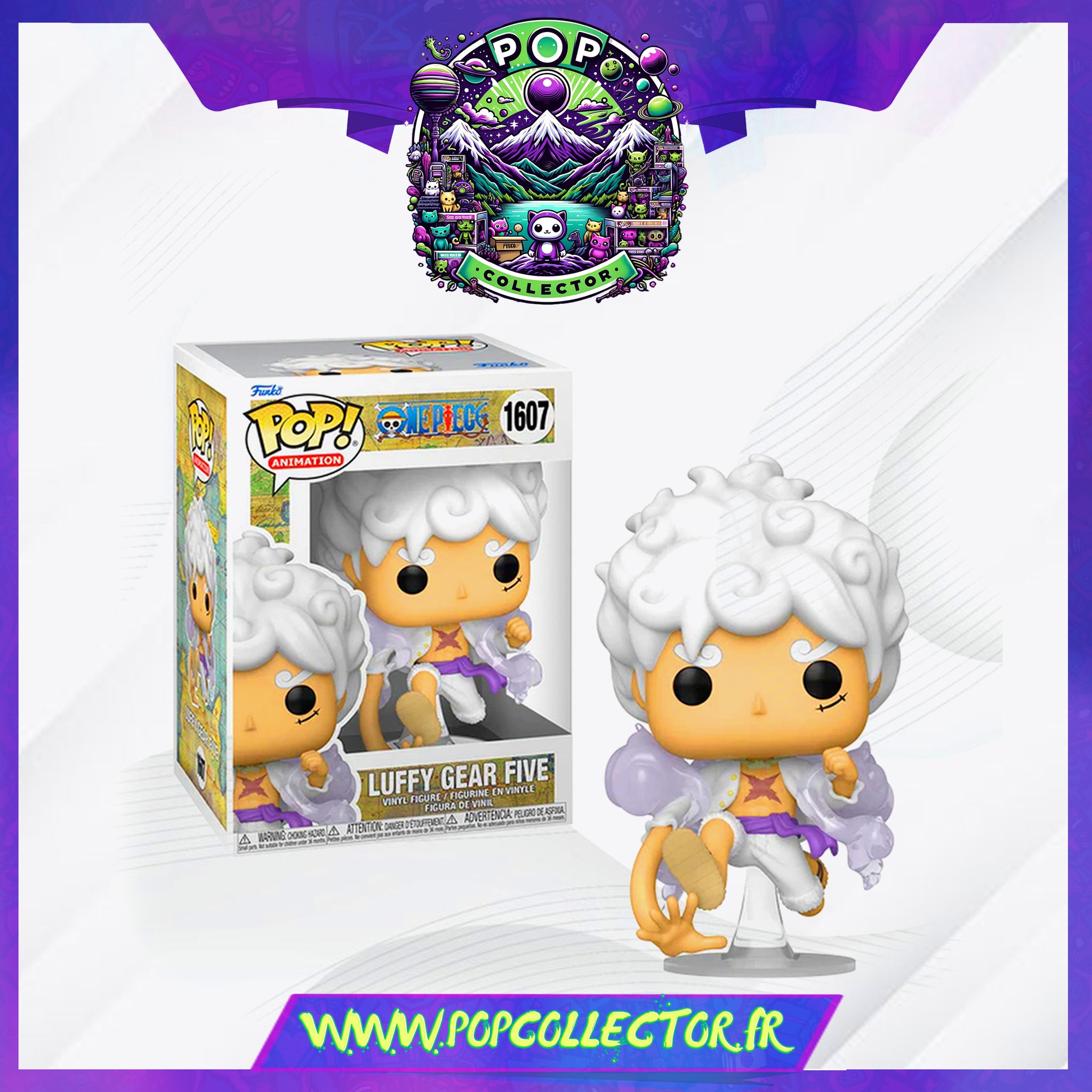 luffy gear five funko Funko Pop One Piece 1607 Luffy Gear Five – Pop Collector / Magasin Funko Pop & Loungefly