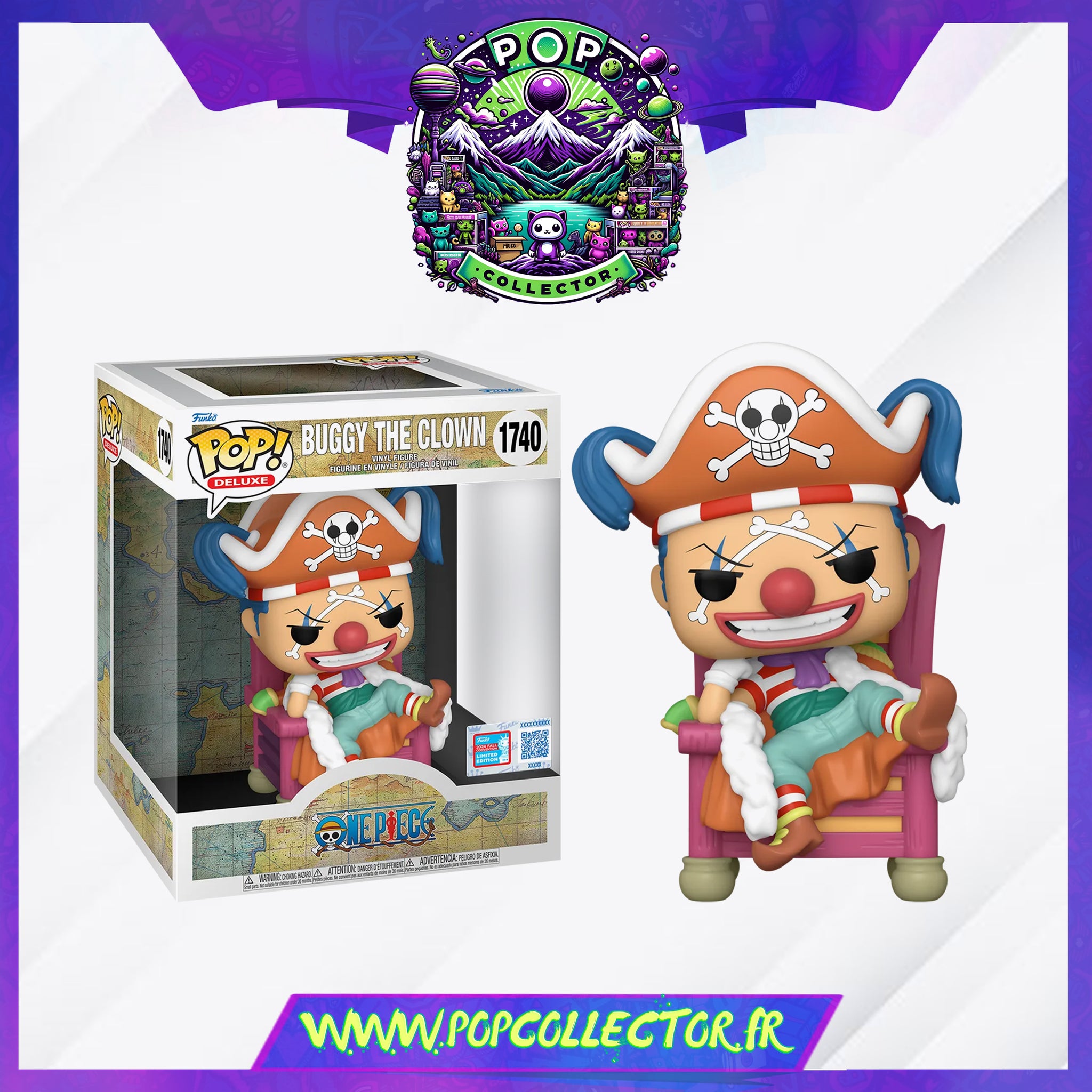 Figurine funko pop Buggy the clown 1740 One Piece 2024 fall Figurine funko pop Buggy the clown 1740 One Piece 2024 fall
