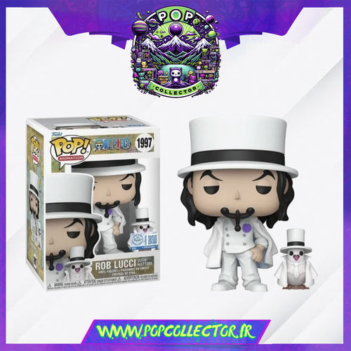 Funko Pop One Piece 1997 Rob Lucci avec Hattori
