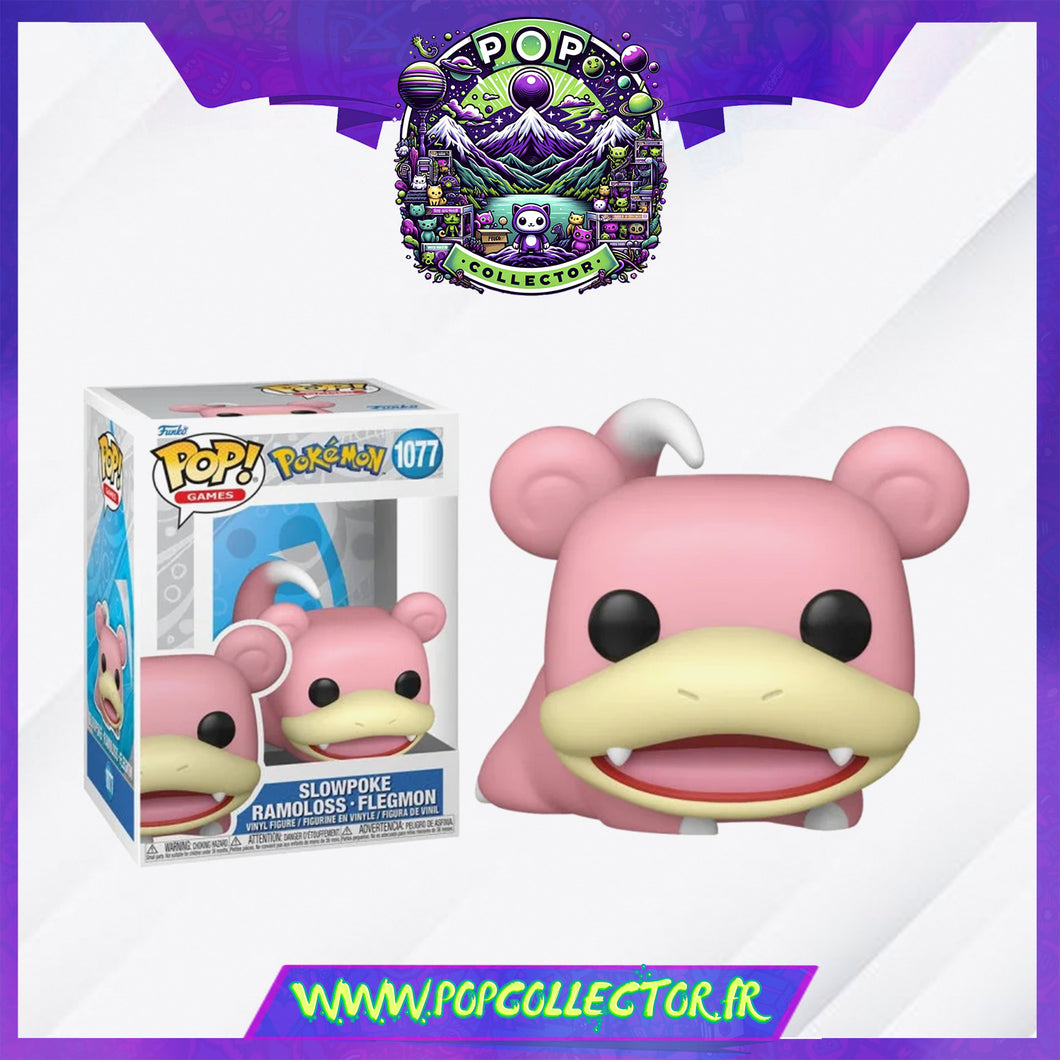 Funko Pop Pokemon 1077 Slowpoke - Ramoloss - Flegmon EMEA