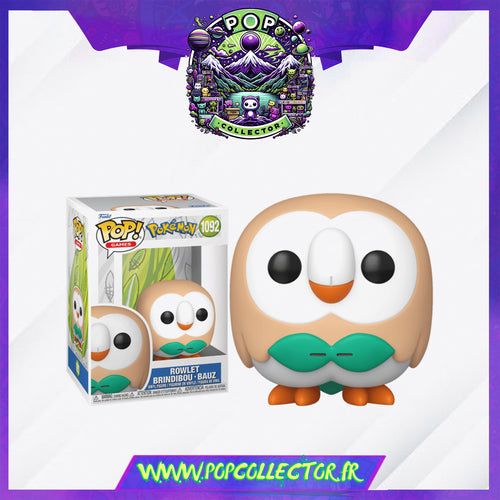 Funko Pop Pokemon 1092 Rowlet - Brindibou - Bauz