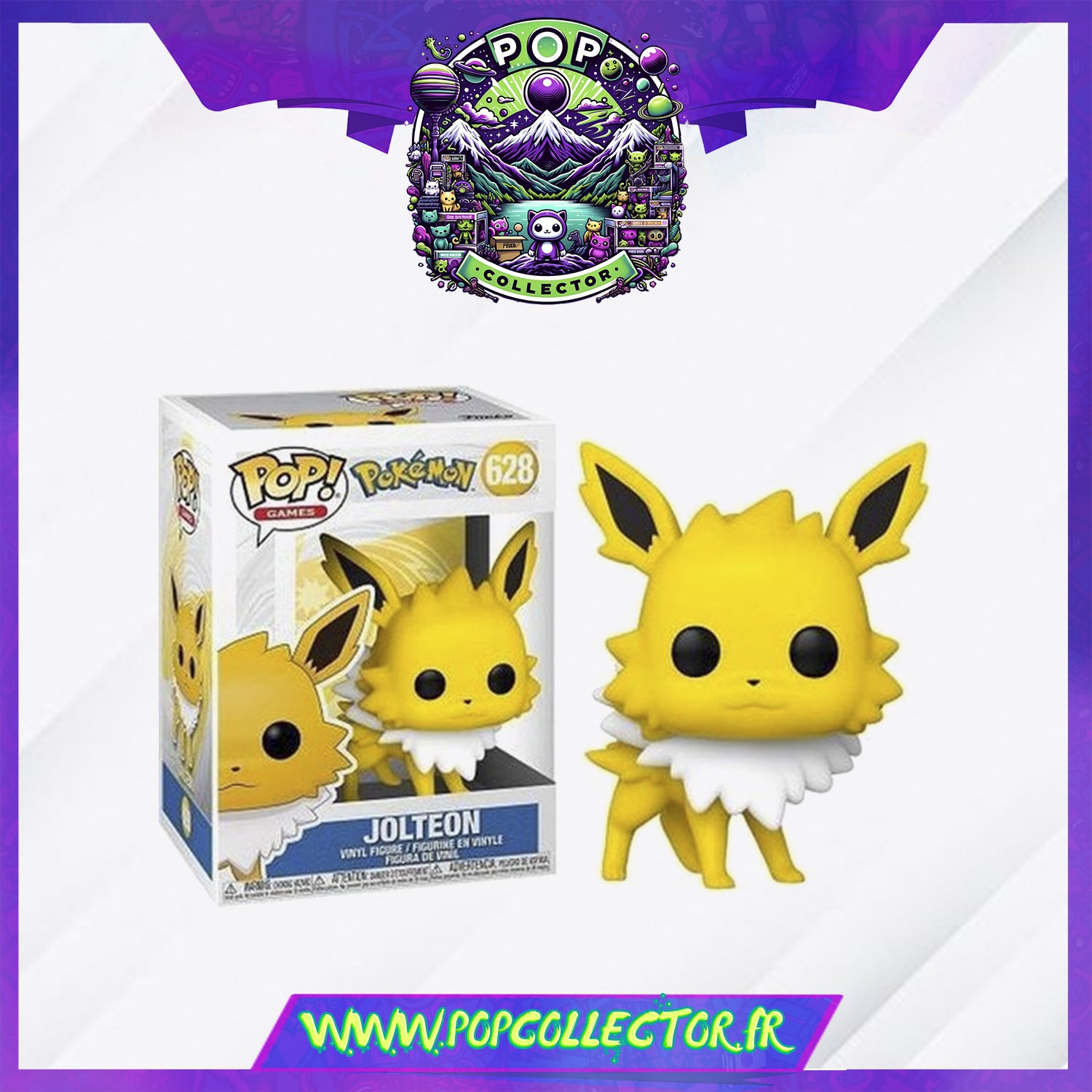 Funko Bitty Pop! 4 Pack: Pokemon - Charmander, Jolteon, Lapras, Rattata - 0,9 Pouce (2,2 cm) De Collection - Étagère d’Exposition empilable Incluse