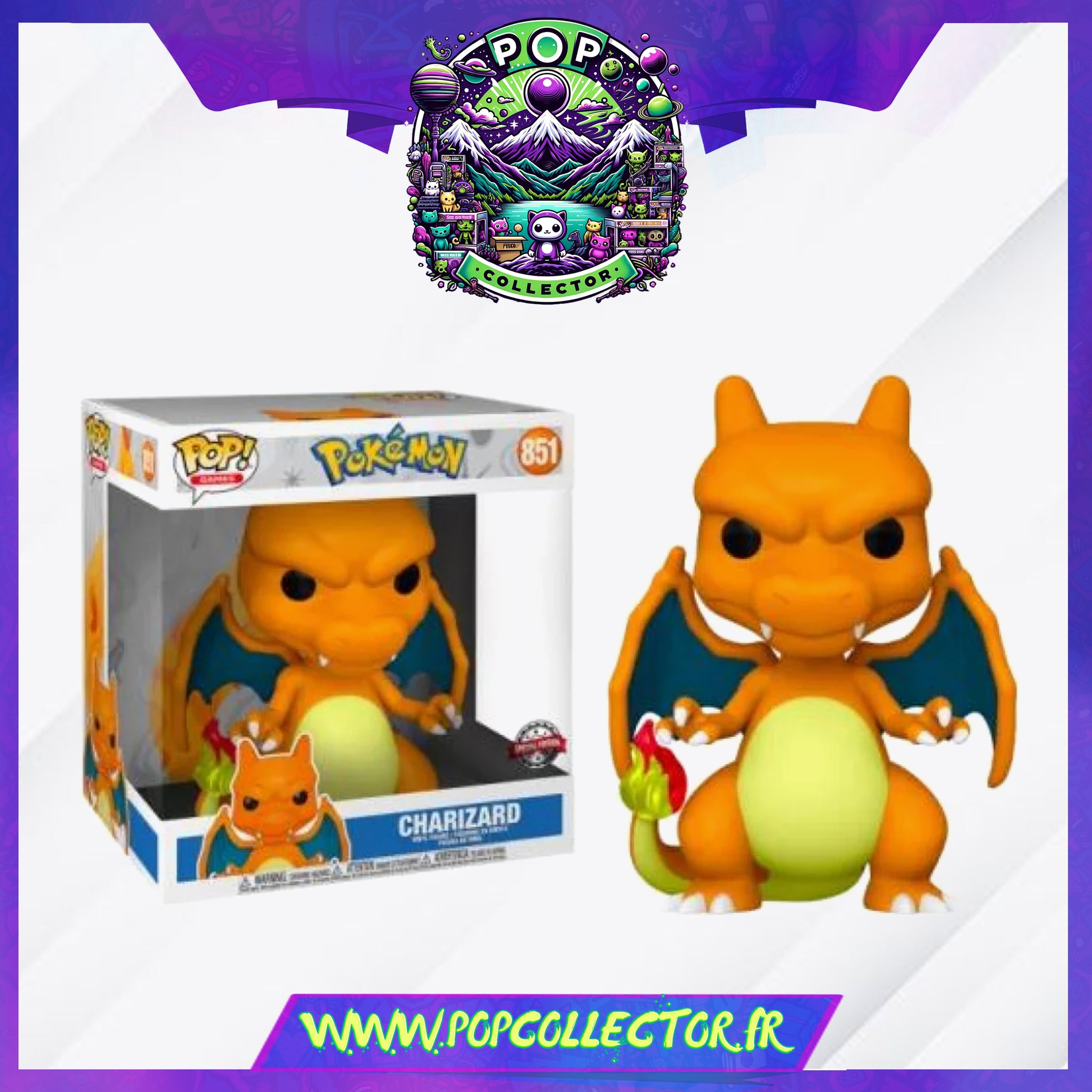 Funko Pop Pokemon 851 Charizard Jumbo – Pop Collector Magasin