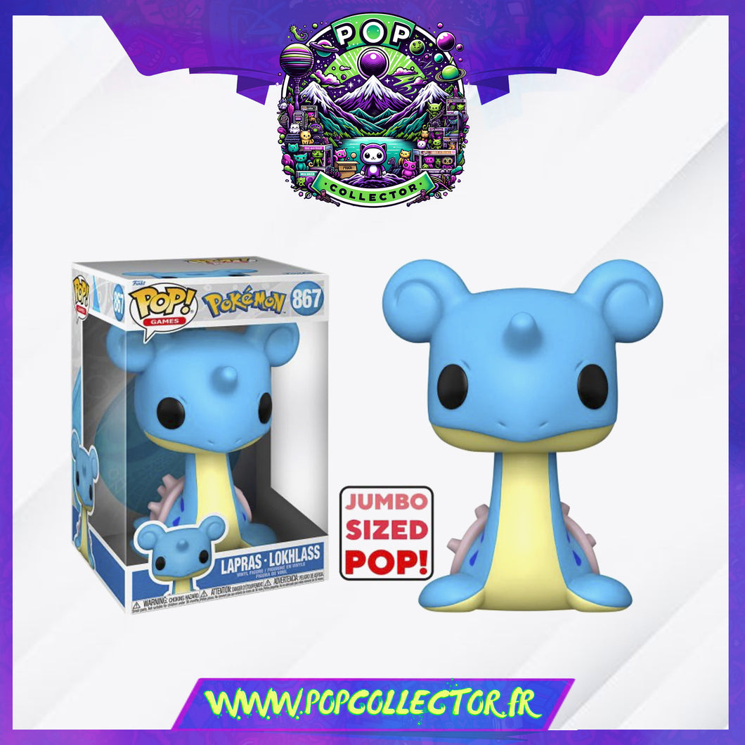 Funko Pop Pokemon 867 Lapras Lokhlass Jumbo