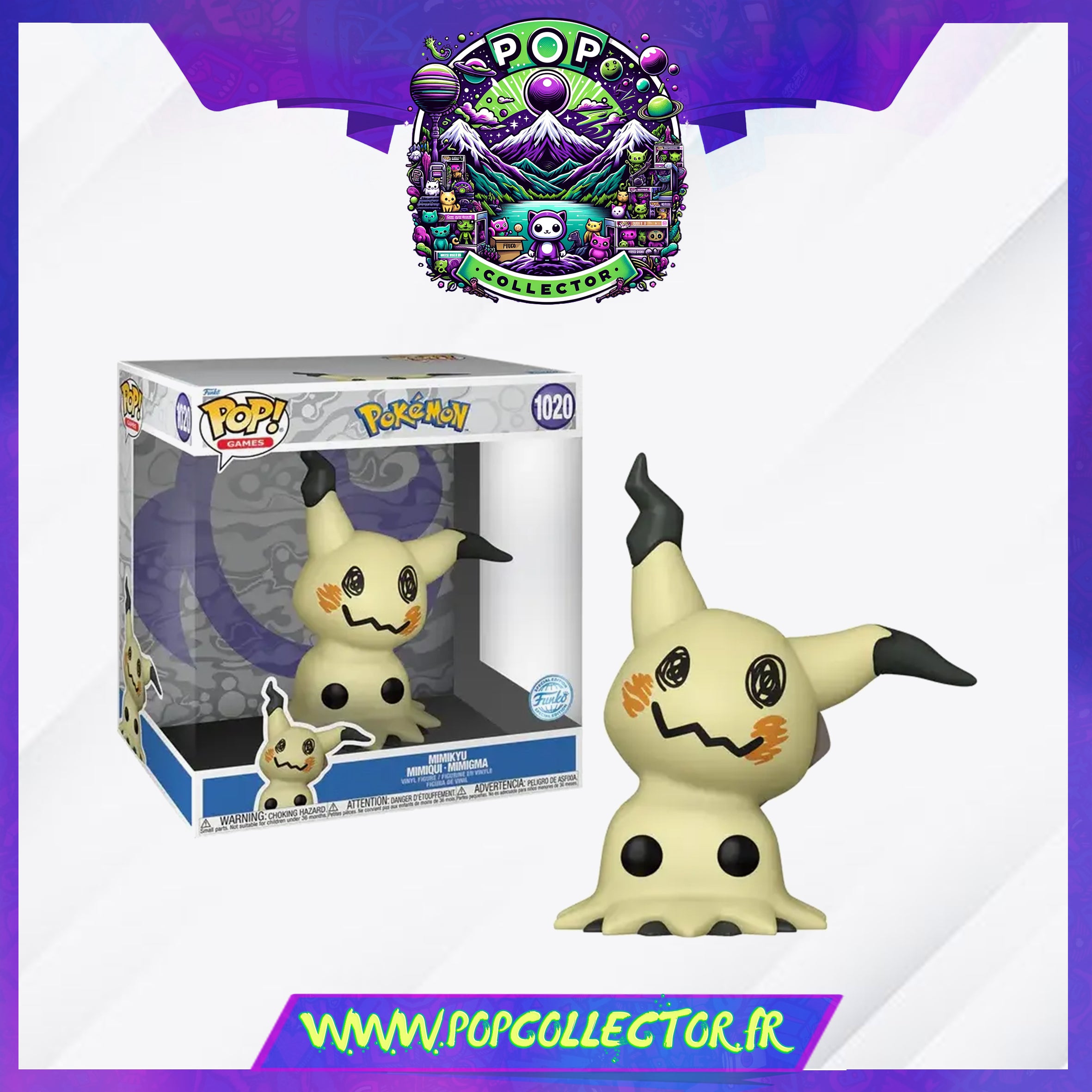 Funko Pop Pokemon 1020 Mimikyu EMEA Jumbo – Pop Collector / Magasin Funko Pop & Loungefly Funko Pop Pokemon 1020 Mimikyu EMEA Jumbo – Pop Collector / Magasin Funko Pop & Loungefly