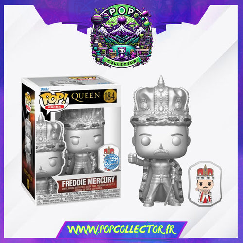 Funko Pop Rock Queen 184 Freddie Mercury King Chrome