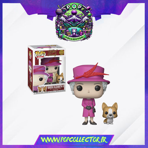 Funko Pop Royalty Queen Elizabeth 01 & Dog