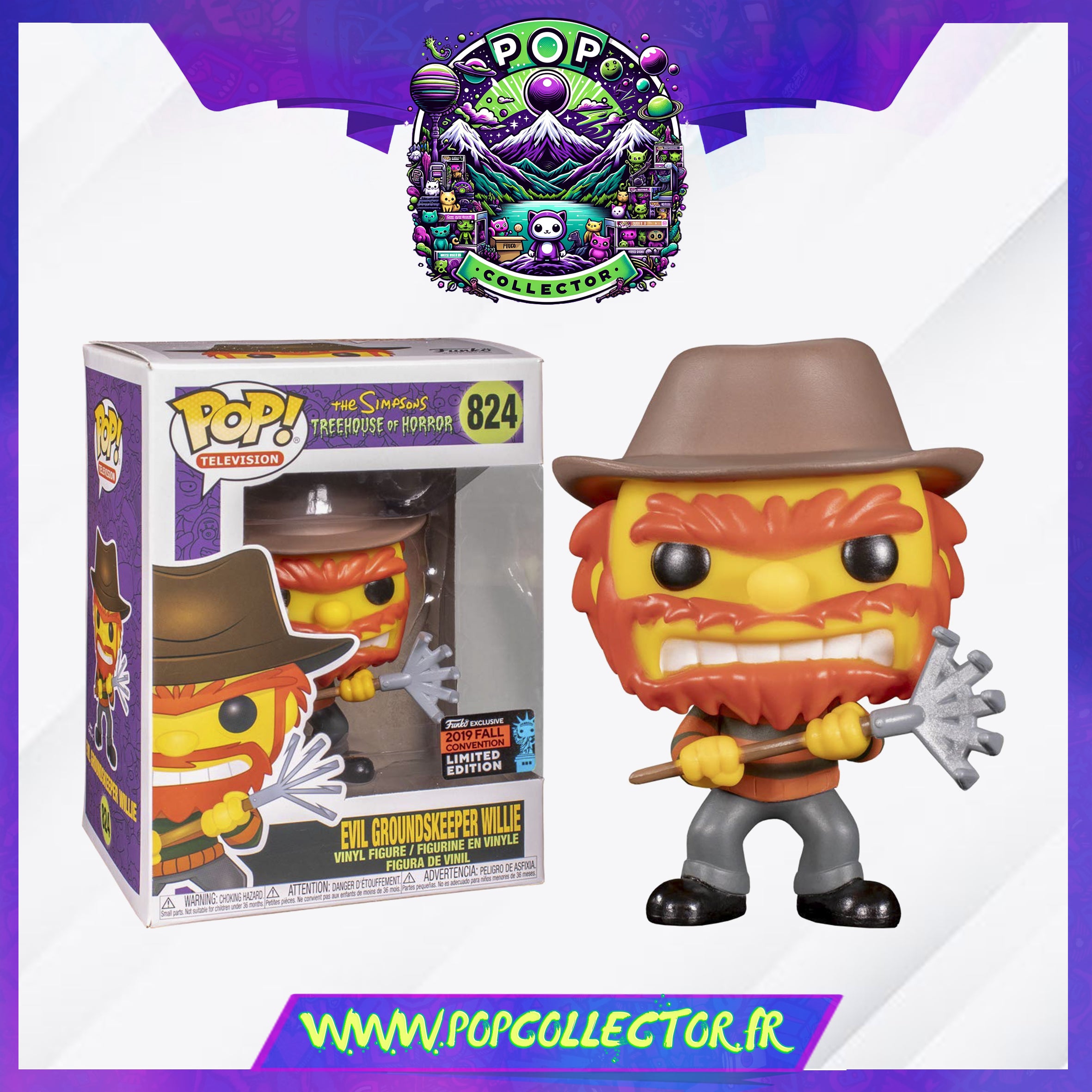 Funko Pop The Simpsons 1824 Evil Groundskeeper Willie – Pop