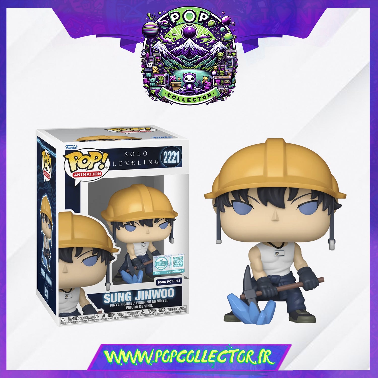 Funko Pop Solo Leveling 2221 Sung Jinwoo Limited 9500 Pieces – Pop 