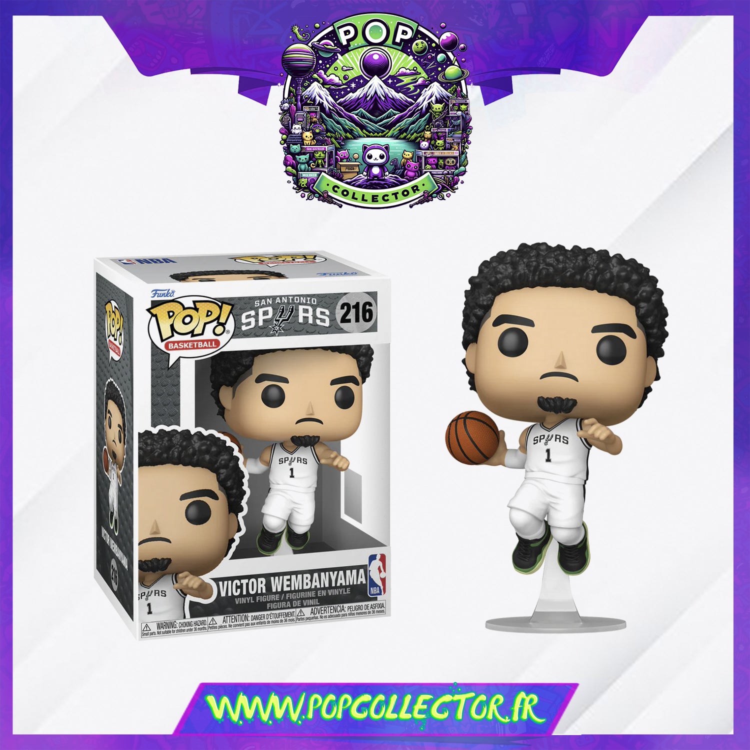 Funko Pop NBA 216 Victor Wembanyama – Pop Collector / Magasin