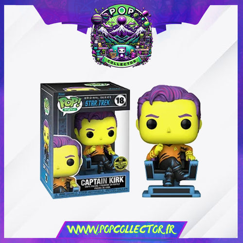 Funko Pop Star Trek 18 Kirk Captain Blacklight - 1987 Pieces