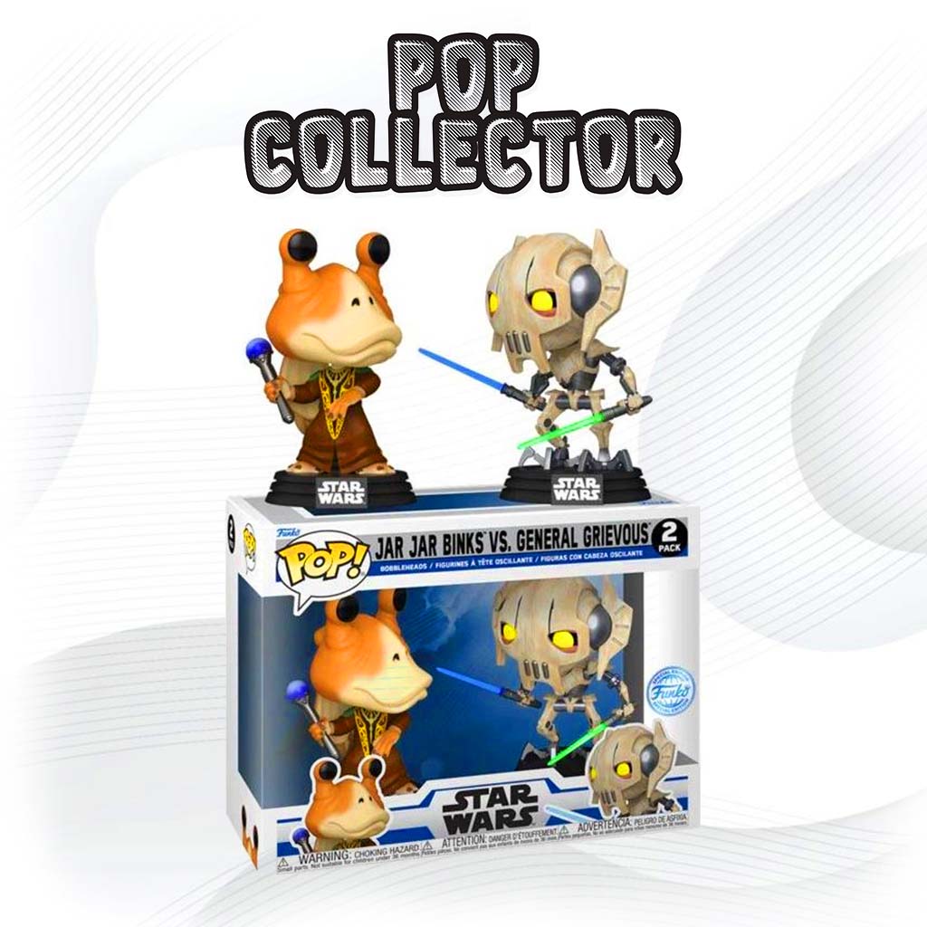 Funko Pop Star Wars 2 Pack Jar Jar Binks Vs General Grievous