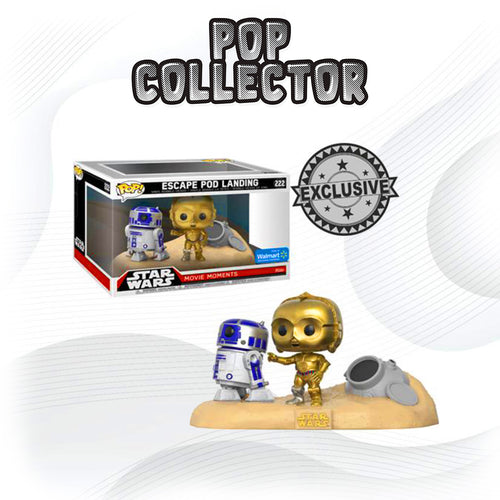 Funko Pop Star Wars C-3Po  & R2D2 Escape Pod Landing 222