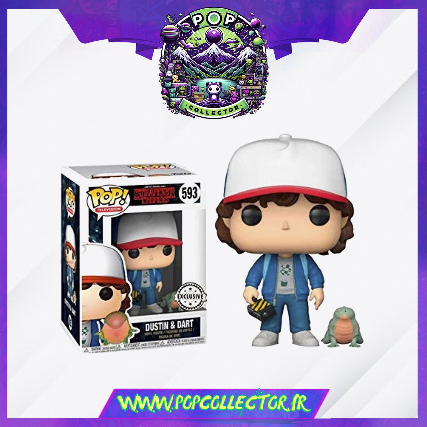 593 Funko Pop Dart Stranger Things Pair Of Stranger Things Dustin 
