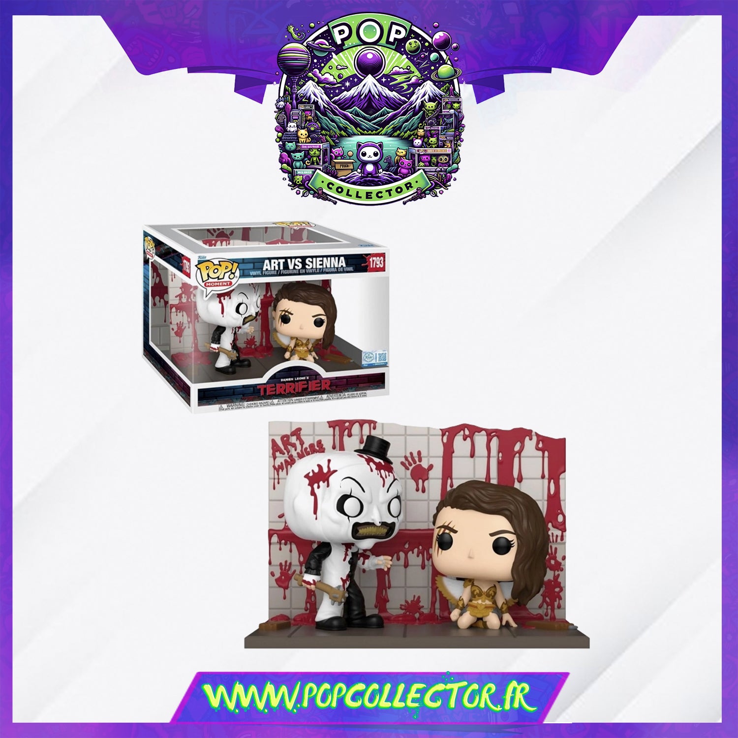 Funko Pop Horror Terrifier 1793 Art The Clown Vs Sienna – Pop