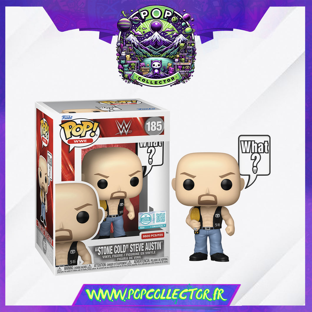 Funko Pop WWE 185 Stone Cold Steve Austin Limited 9500 Pieces