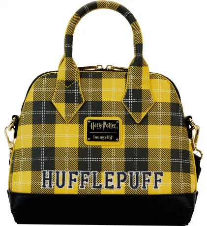 Harry Potter Hufflepuff Patch Varsity Plaid Handbag  display picture 1