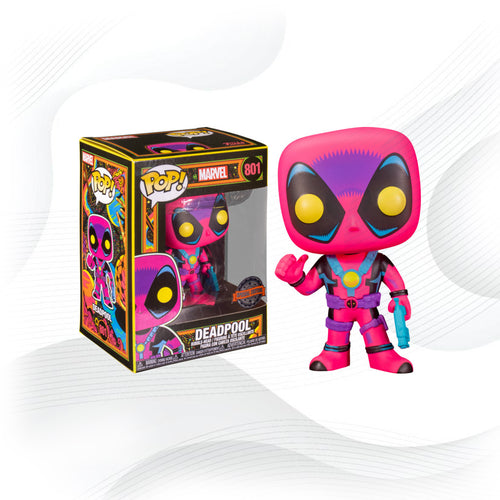 Funko Pop Blacklight Marvel Deadpool 801