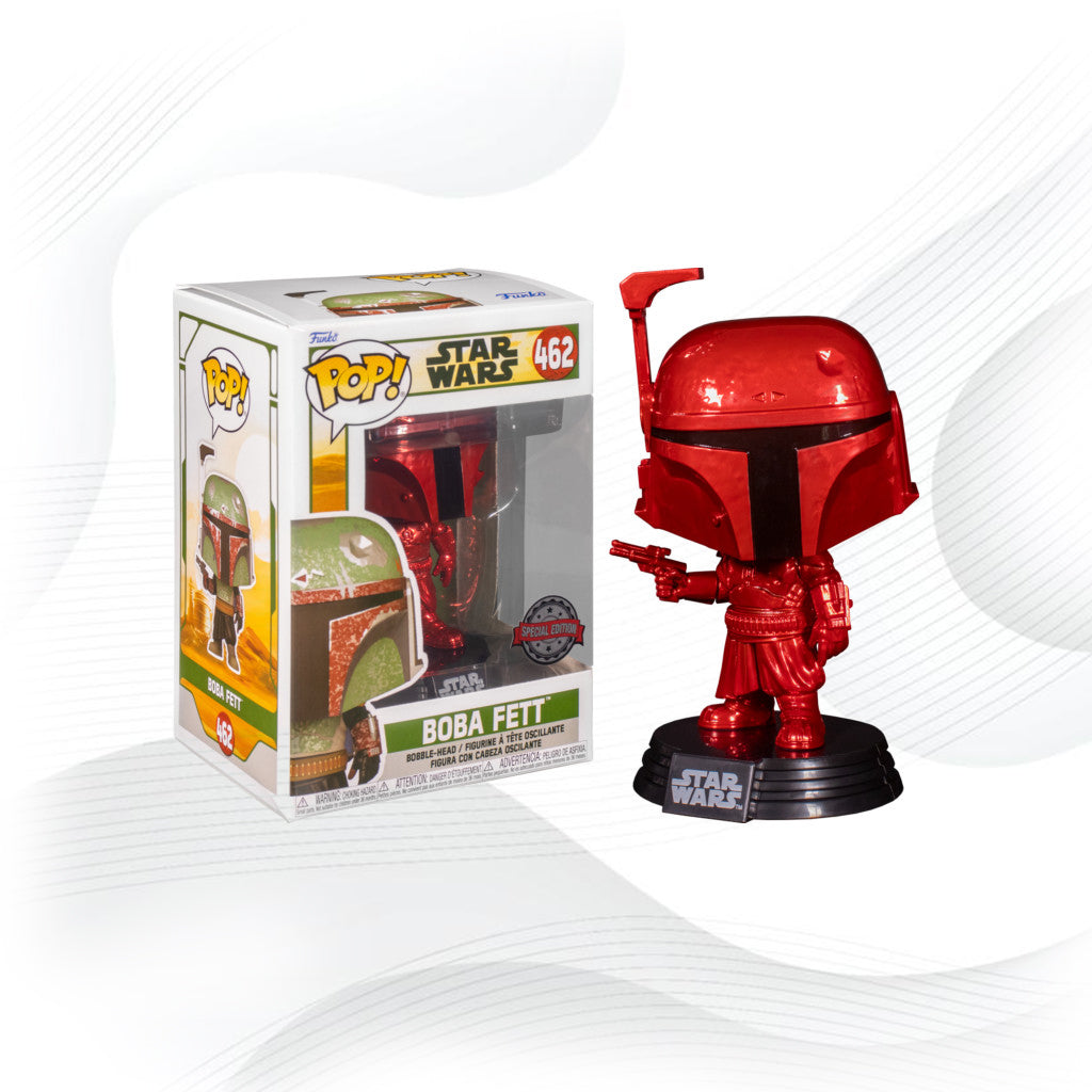 Funko Pop Star Wars Boba Fett 462 Red Chrome