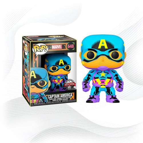 Funko Pop Blacklight Marvel 648 Captain America