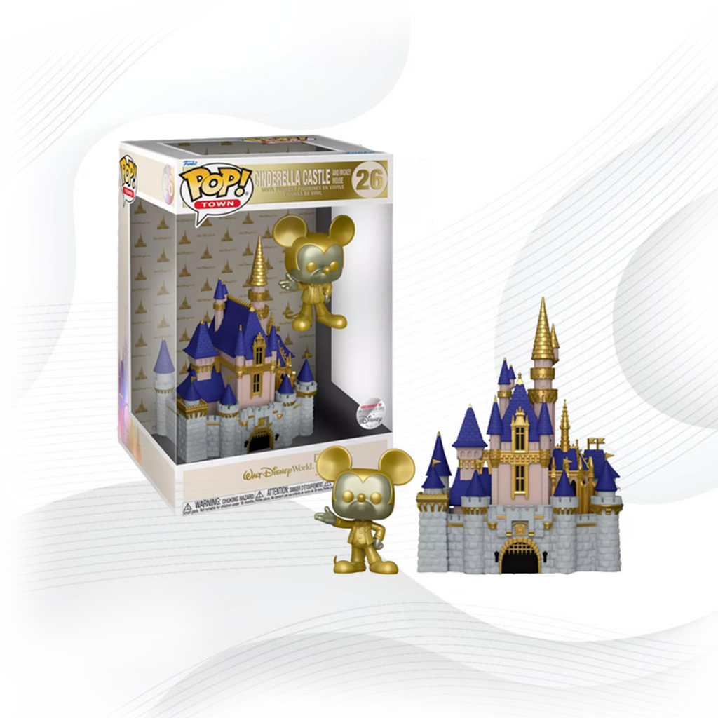POP COLLECTOR - Funko Pop Disney Cinderella Castle And Mickey Mouse 26 Gold Rare