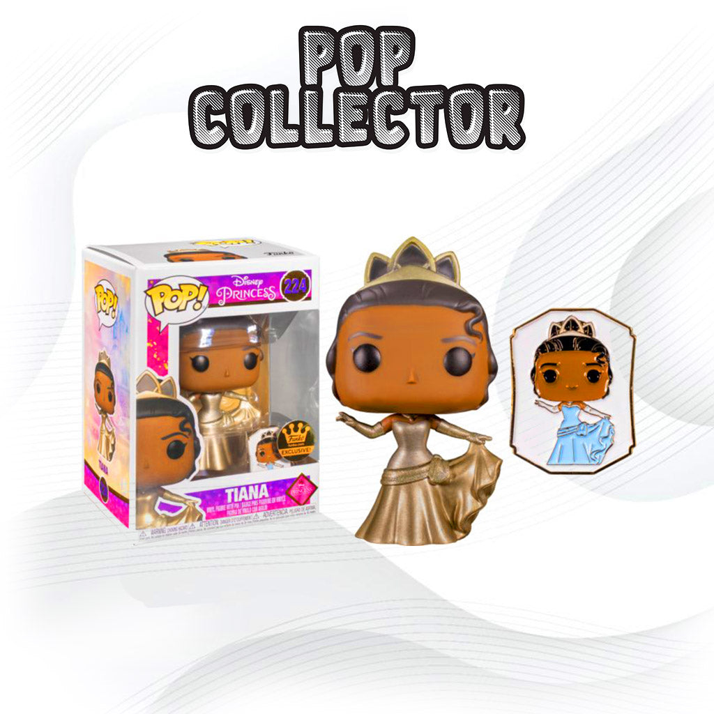 Figurine Pop Disney Ultimate Princess #224 pas cher : Tiana sticker doré