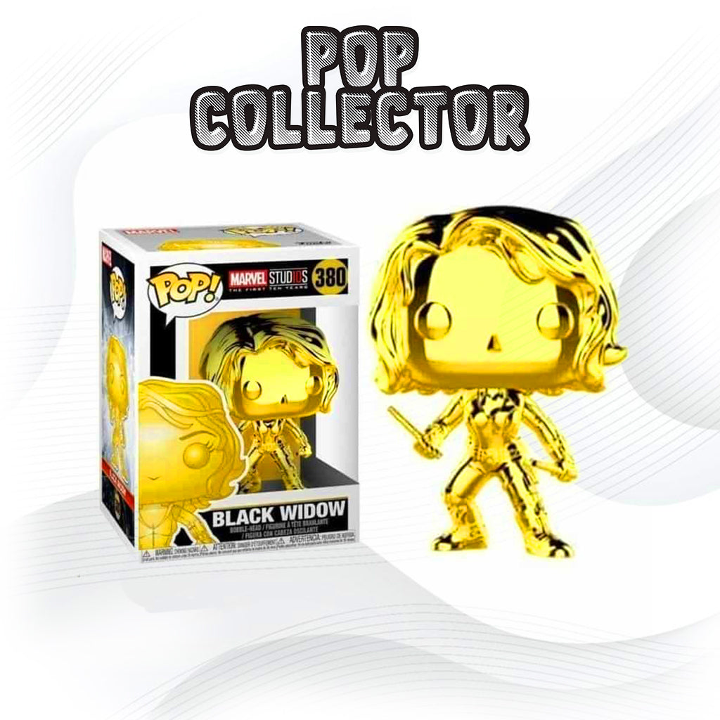 Funko Pop marvel 380 Black Widow Gold Chrome