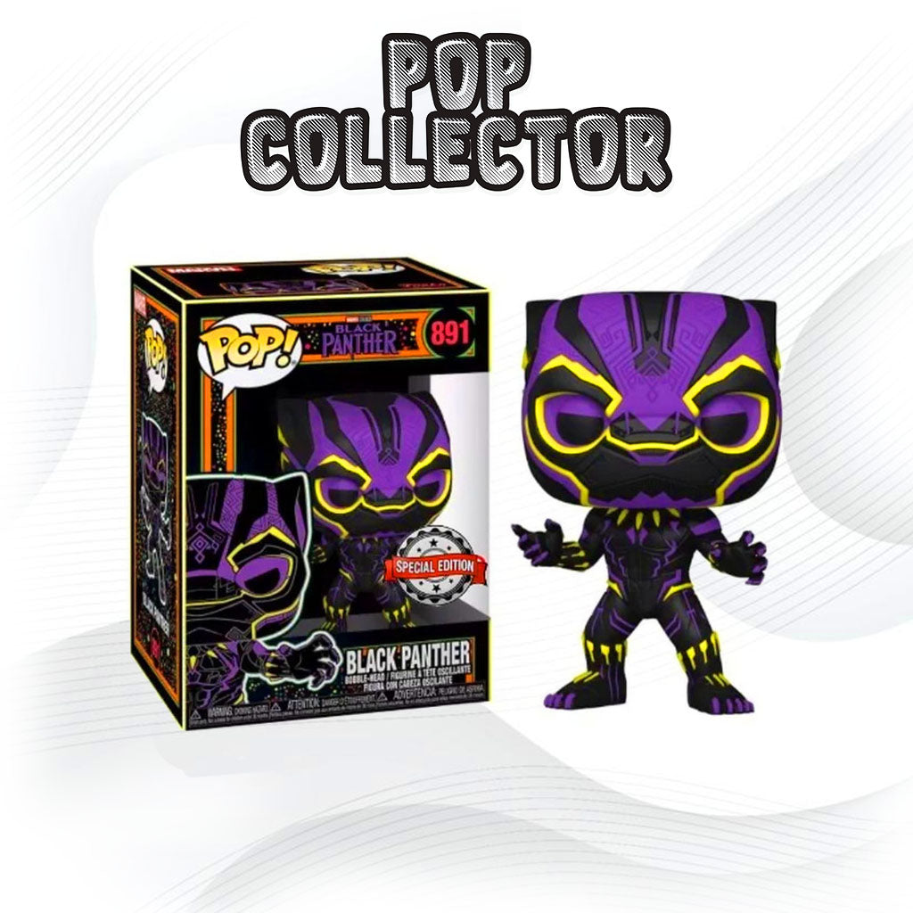 Funko Pop Marvel Blacklight Black Panther 891