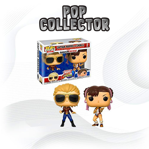 Funko Pop Marvel Vs Capcom 2 Pack Captain Marvel & Chun Li