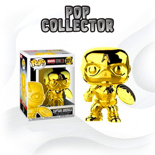 Funko Pop marvel 377 Captain America Gold Chrome