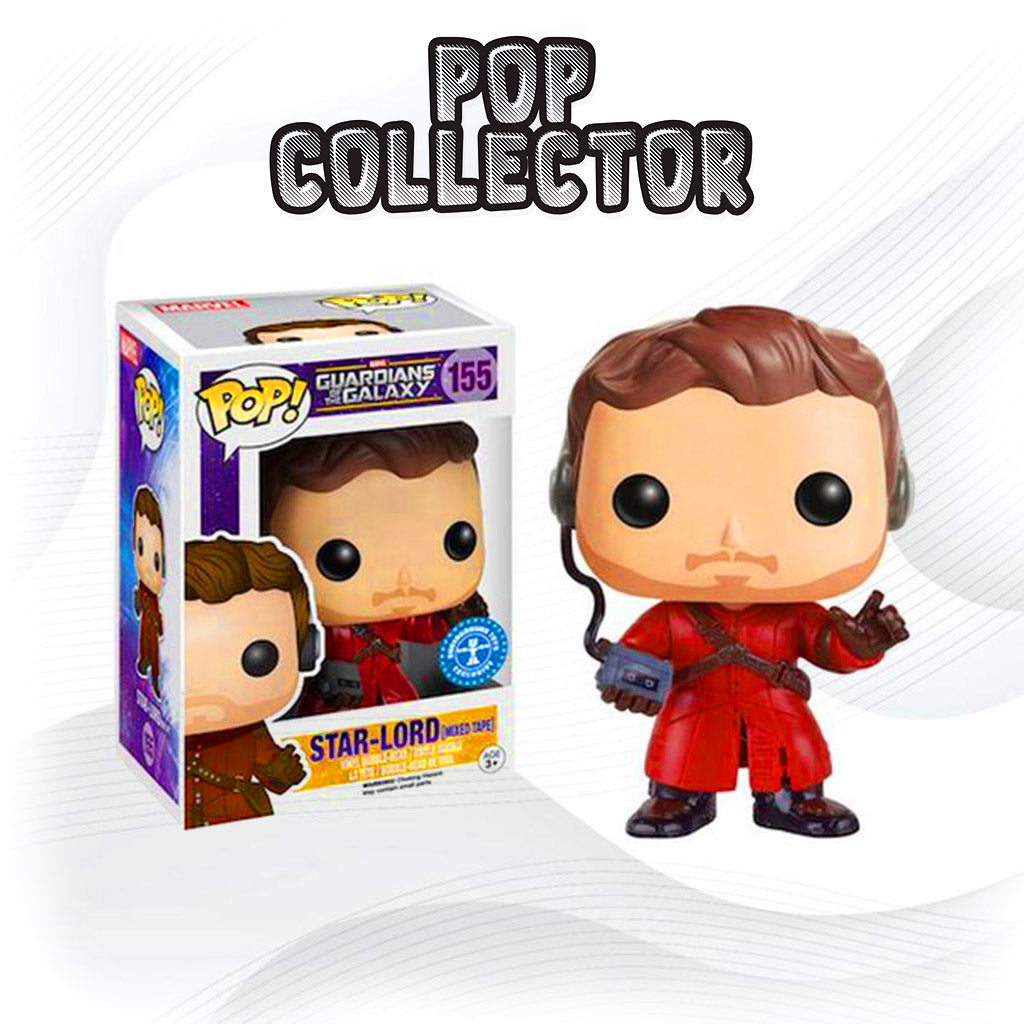 Funko Pop Guardians Of The Galaxy 155 Star Lord With Mix Tape