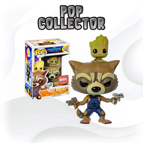 Funko Pop Guardians Of The Galaxy 211 Rocket With Groot