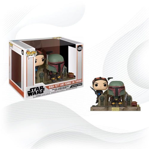 Funko Pop Star Wars Boba Fett And Fennec On Throne 486