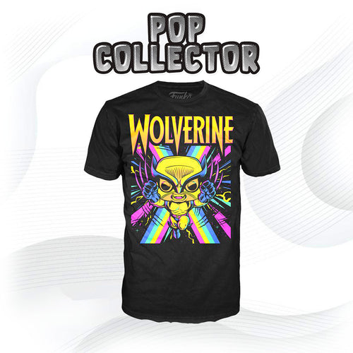 T-Shirt Funko Pop Marvel Blacklight Wolverine