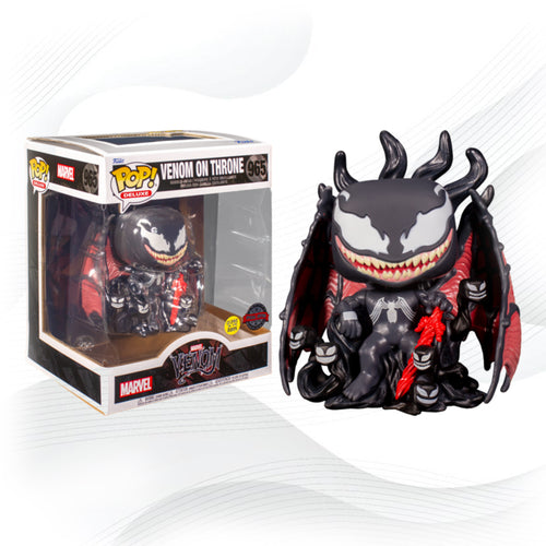 Funko Pop Marvel Venom On Throne 965 Gitd