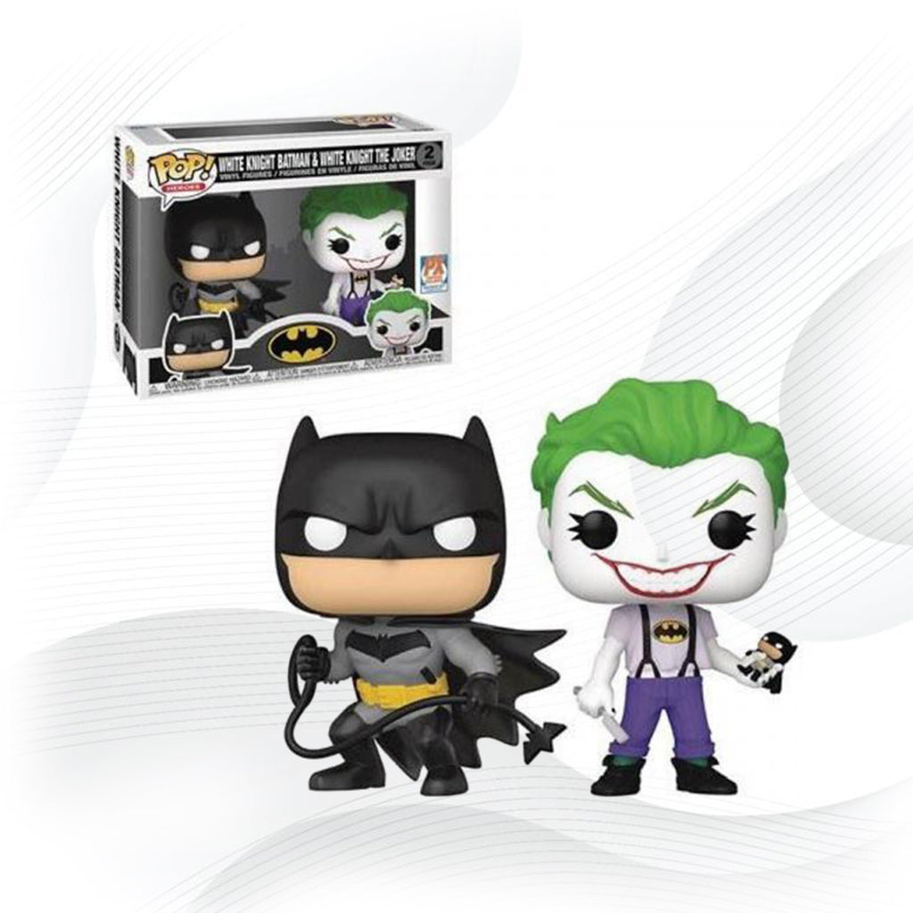 Batman - White Knight Batman & White Knight The Joker 2 Pack - figurine POP POP! Heroes - Prix & Rareté Batman - White Knight Batman & White Knight The Joker 2 Pack - figurine POP POP! Heroes - Prix & Rareté