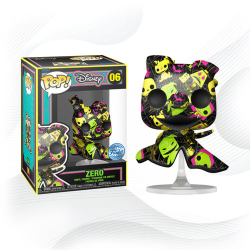 Funko Pop Blacklight Tim Burton Zero Art 06